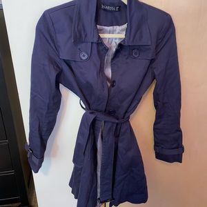 Navy trench coat